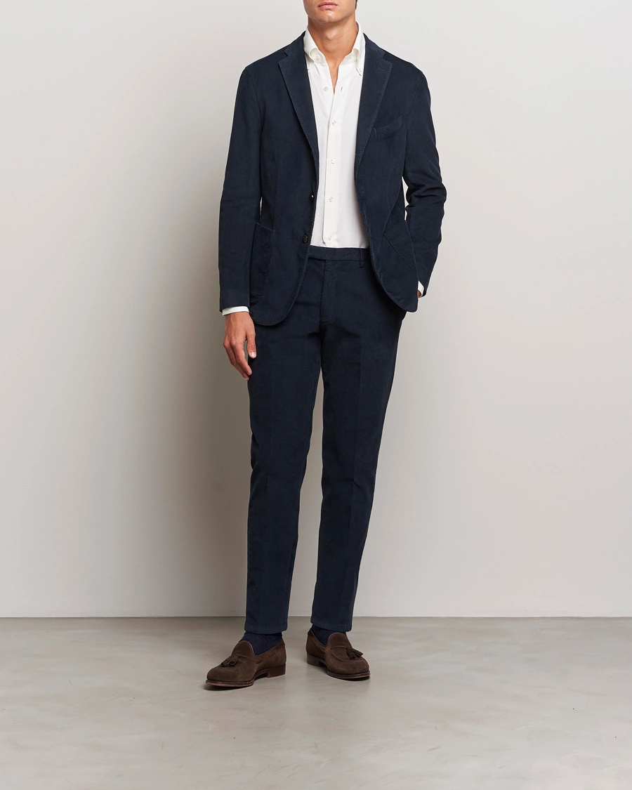 Homme |  | Boglioli | K Jacket Baby Corduroy Suit Navy