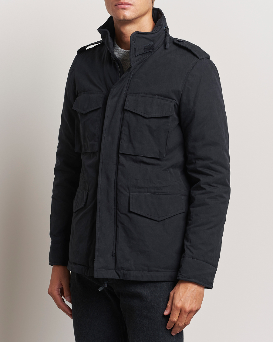 Homme |  | Aspesi | Cotton Field Jacket Midnight