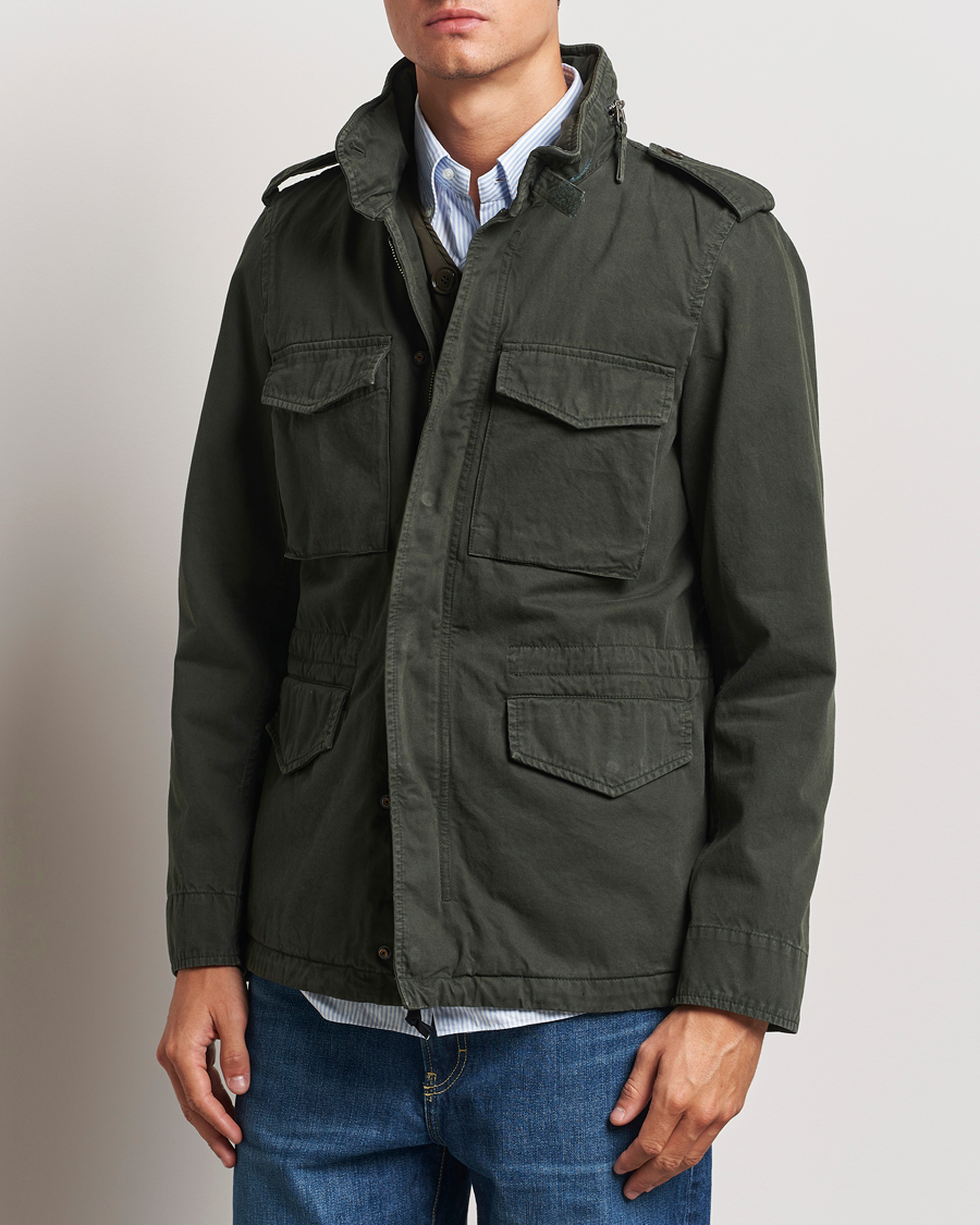 Homme |  | Aspesi | Lined Cotton Field Jacket Military