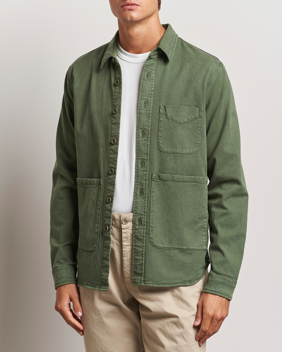 Homme |  | Aspesi | Cotton Utility Shirt Green