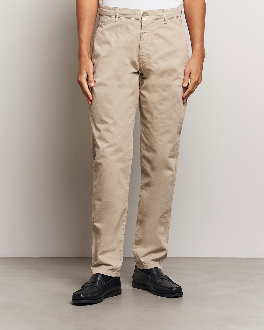 Homme |  | Aspesi | Garment Dyed Cotton Pants Beige