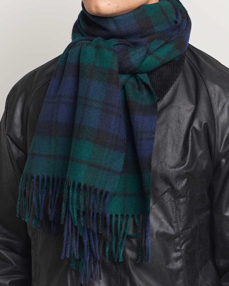 Homme |  | Gloverall | Lambswool Scarf Blackwatch