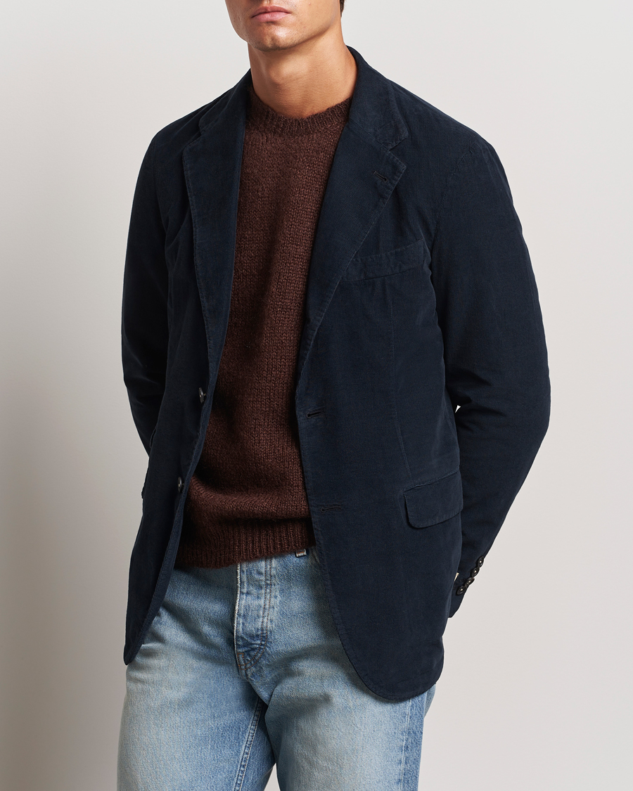 Homme |  | Massimo Alba | Baby Corduroy Blazer Navy