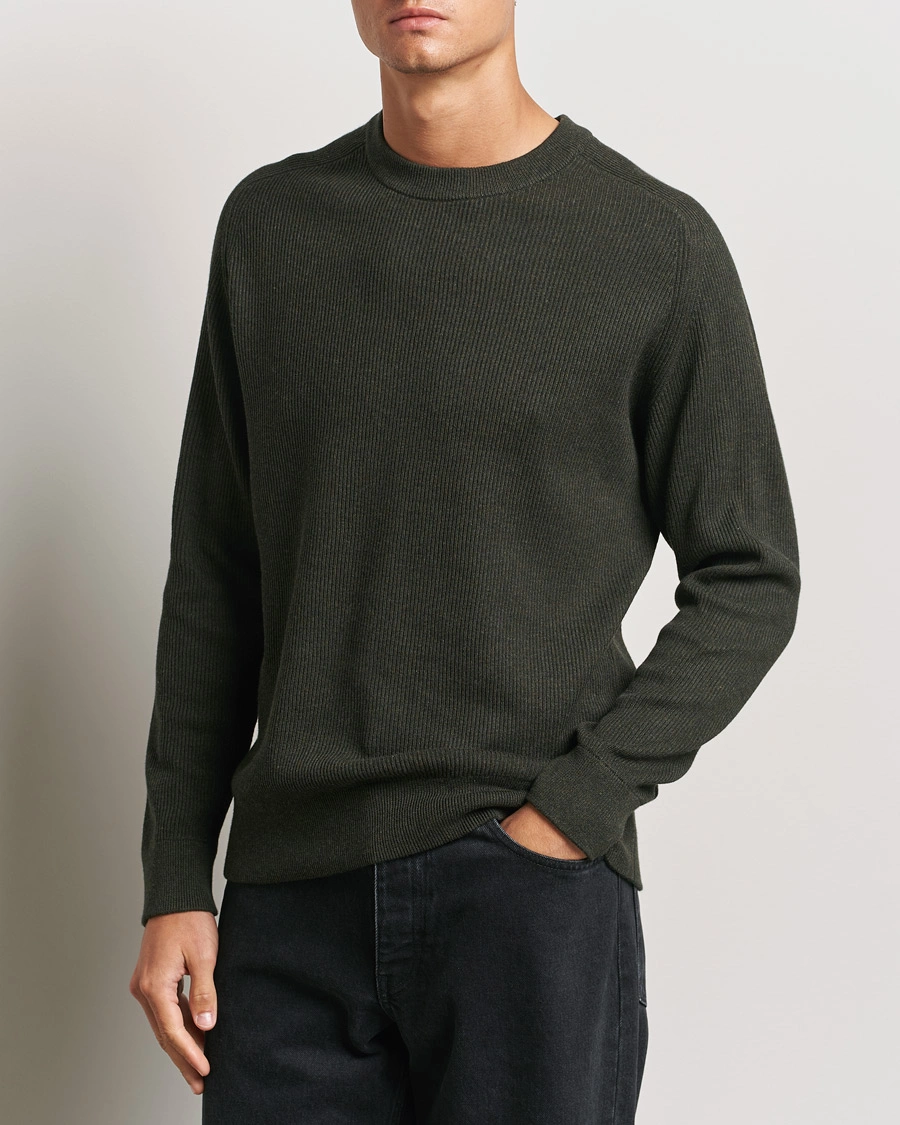 Homme |  | NN07 | Kevin Cotton Knitted Sweater Dark Army