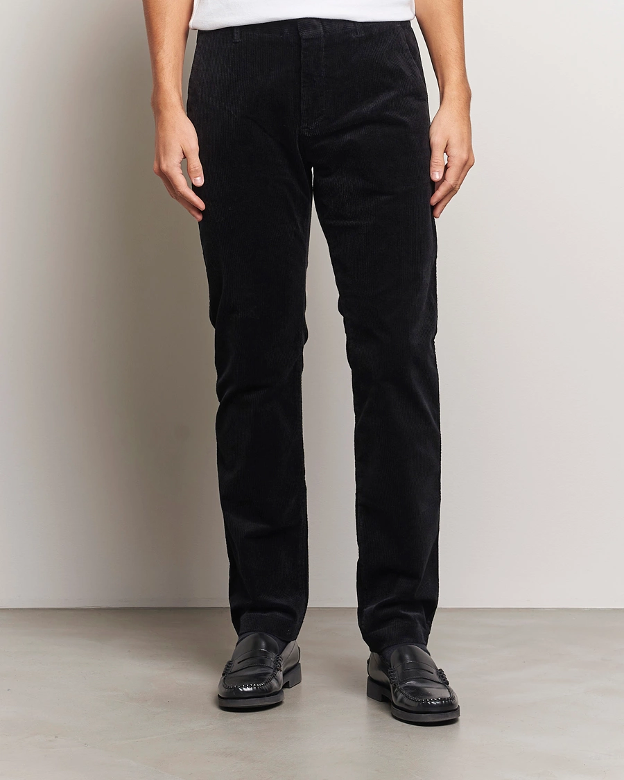 Homme |  | NN07 | Theo Regular Fit Corduroy Chinos Black