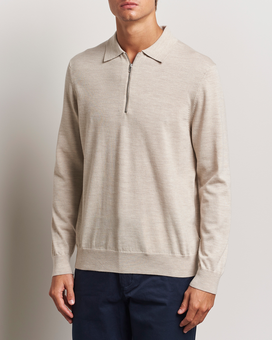 Homme |  | NN07 | Sergio Half Zip Light Khaki Melange