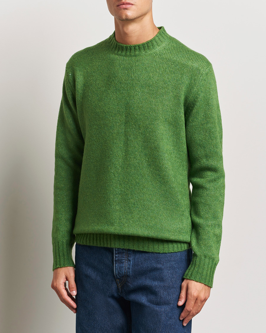 Homme |  | NN07 | Lee Brushed Wool Crew Neck Kale Green