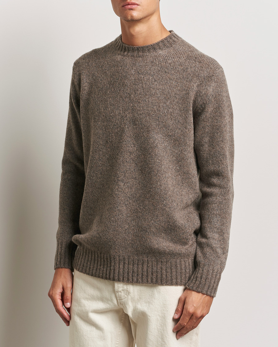 Homme |  | NN07 | Lee Brushed Wool Crew Neck Tarmac