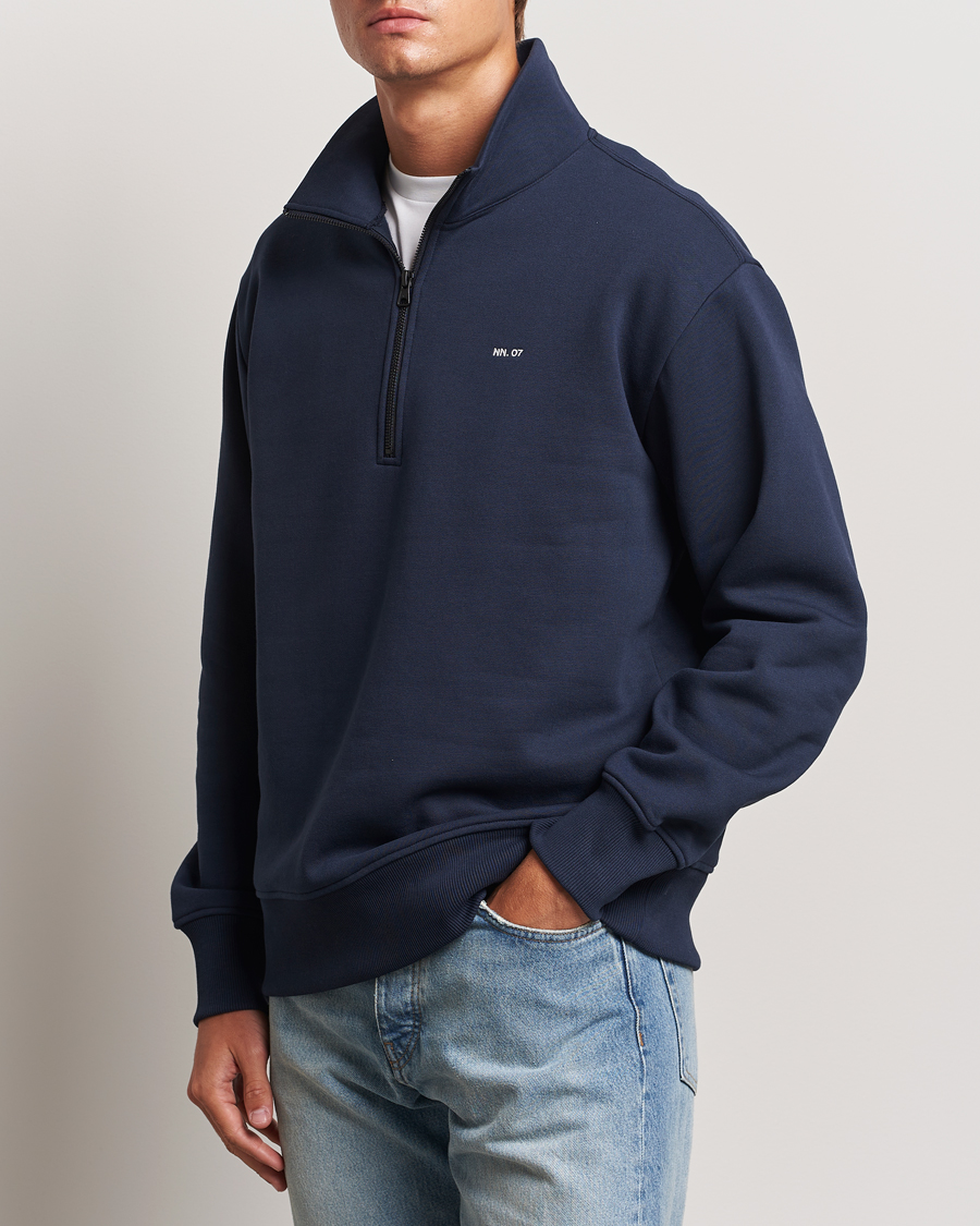 Homme |  | NN07 | Briggs Half Zip Sweatshirt Navy Blue