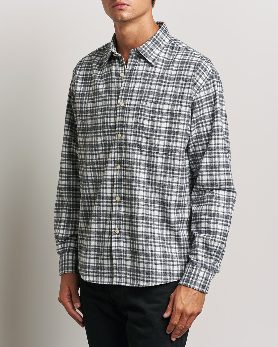 Homme |  | NN07 | Deon Flannel Shirt Grey/White