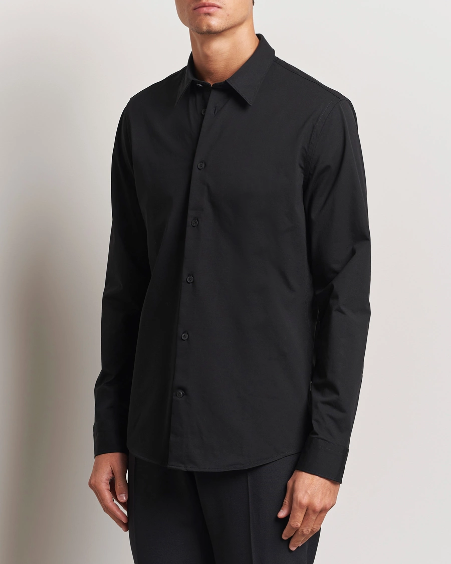 Homme |  | NN07 | Elian Mercerized Cotton Shirt Black