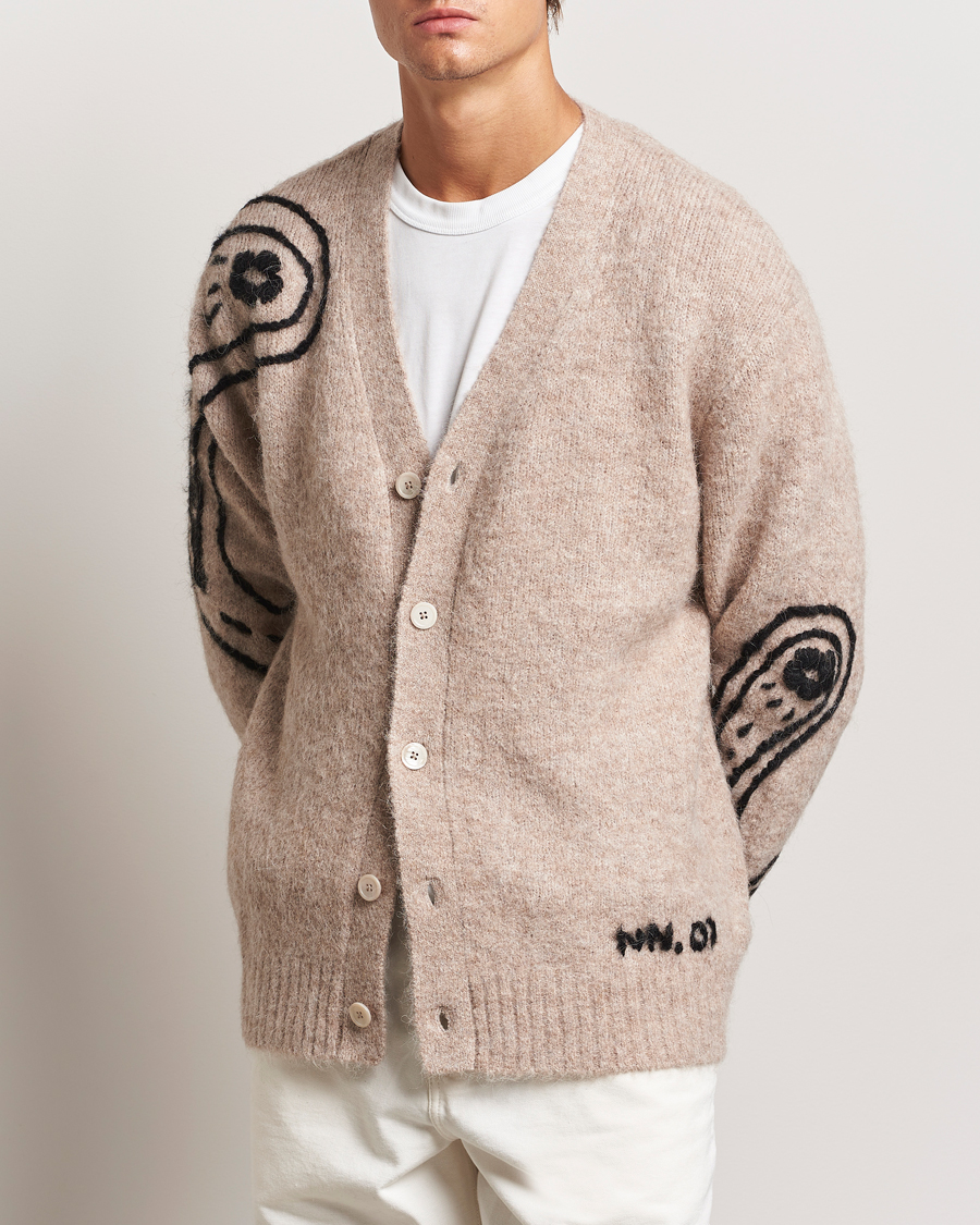 Homme |  | NN07 | Kyle Alpaca Wool Cardigan Greige