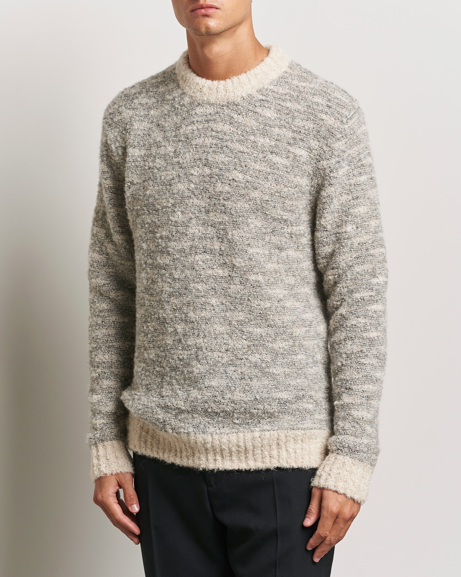 Homme |  | NN07 | Zackharias Knitted Crew Neck Grey Melange