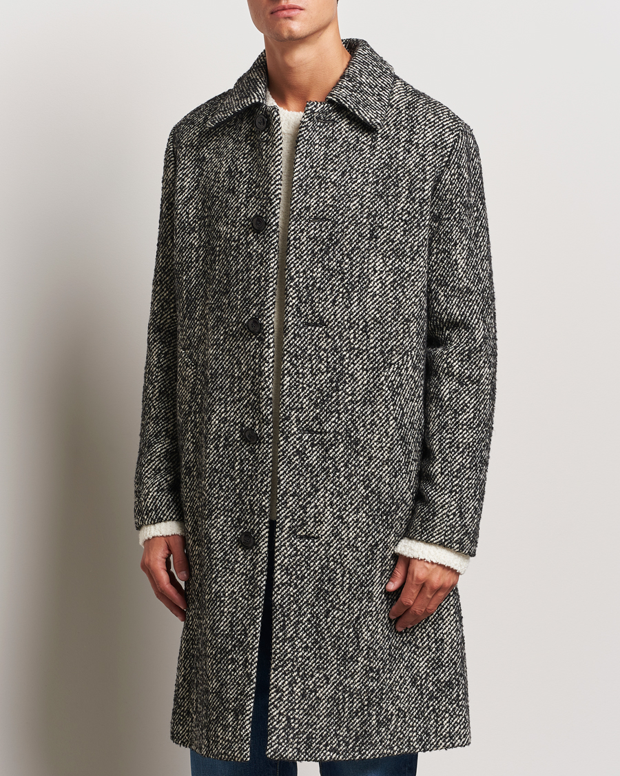 Homme |  | NN07 | Franco Herringbone Coat Black