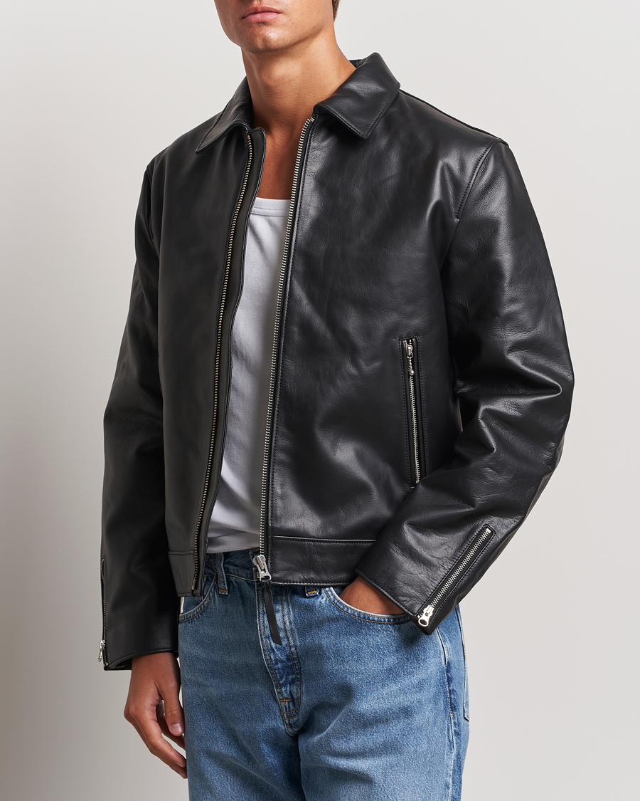 Homme | Nouveautés | Nudie Jeans | Eddy Rider Leather Jacket Black
