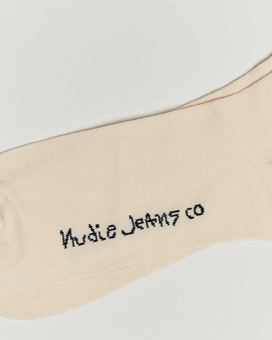 Homme |  | Nudie Jeans | Amundsson Tennis Socks Off White/Navy