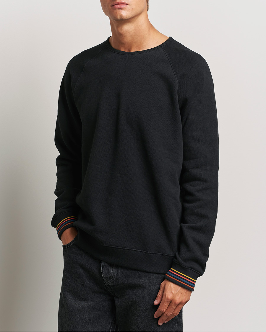 Homme |  | Paul Smith | Artist Rib Crew Neck Sweatshirt Black