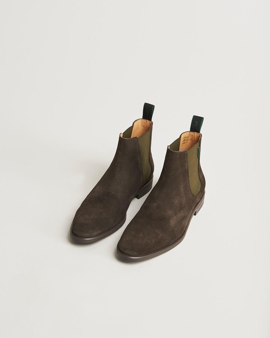 Homme |  | PS Paul Smith | Cedric Suede Chelsea Boot Dark Brown