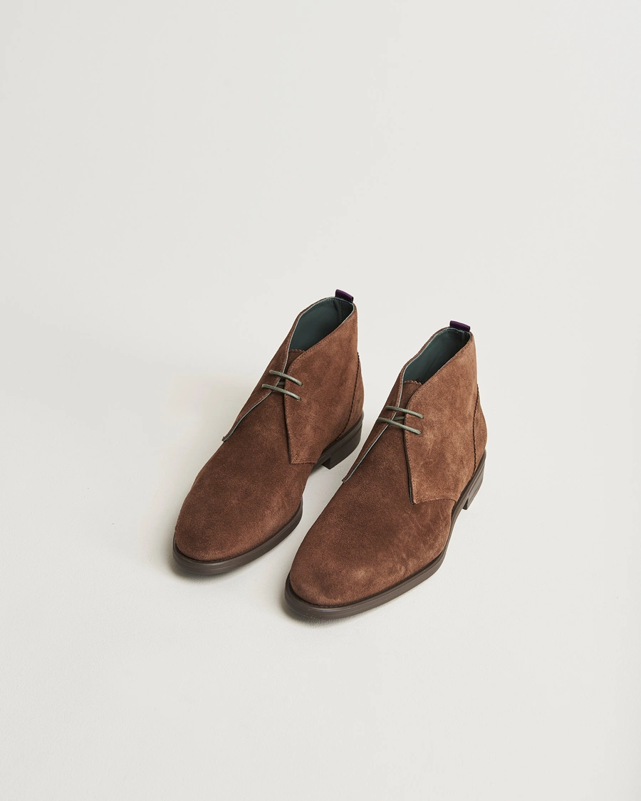 Homme |  | PS Paul Smith | Drummond Suede Chukka Boot Dark Brown