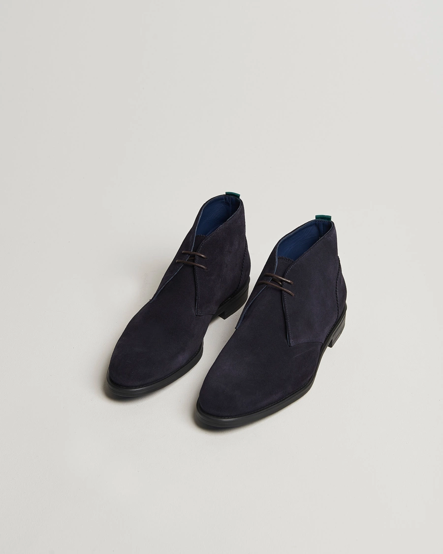 Homme |  | PS Paul Smith | Drummond Suede Chukka Boot Navy