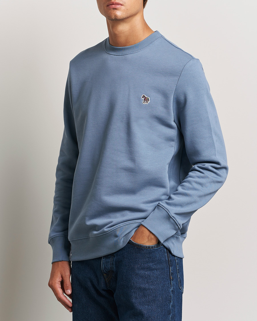 Homme |  | PS Paul Smith | Zebra Organic Cotton Sweatshirt Blue