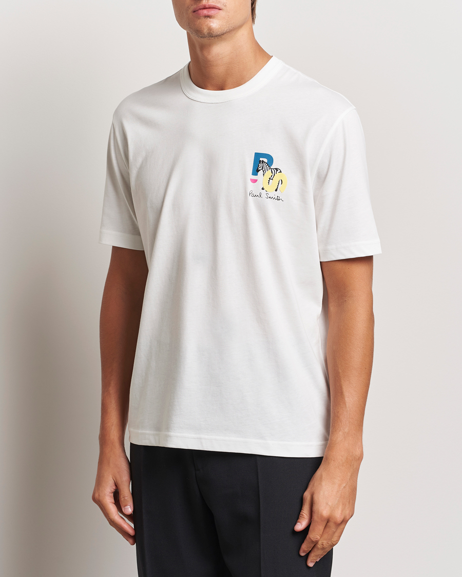 Homme |  | PS Paul Smith | PS Zebra Crew Neck T-Shirt White