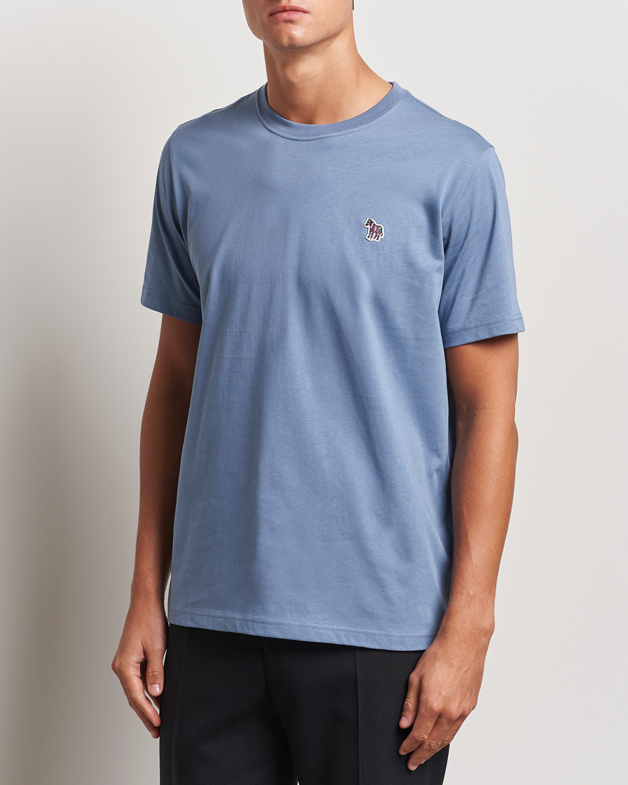 Homme |  | PS Paul Smith | Organic Cotton Zebra T-Shirt Blue