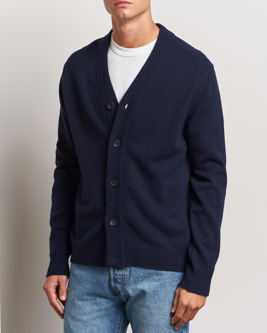 Homme |  | PS Paul Smith | Merino Wool Cardigan Navy