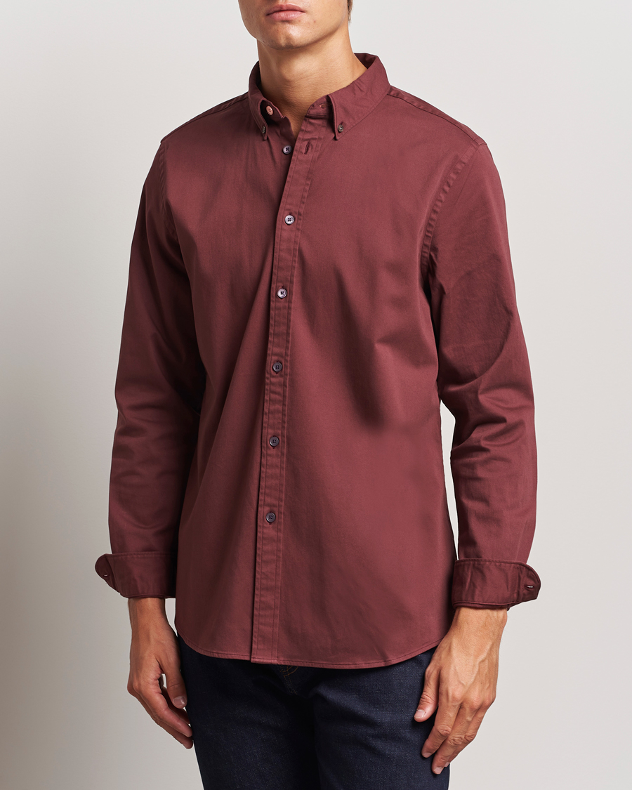 Homme |  | PS Paul Smith | Regular Fit Cotton Shirt Dark Red