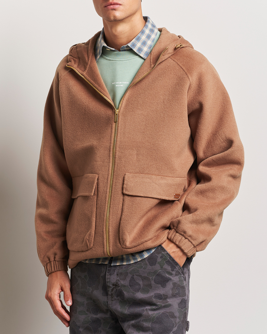 Homme |  | Drôle de Monsieur | La Veste Capuche Wool Camel