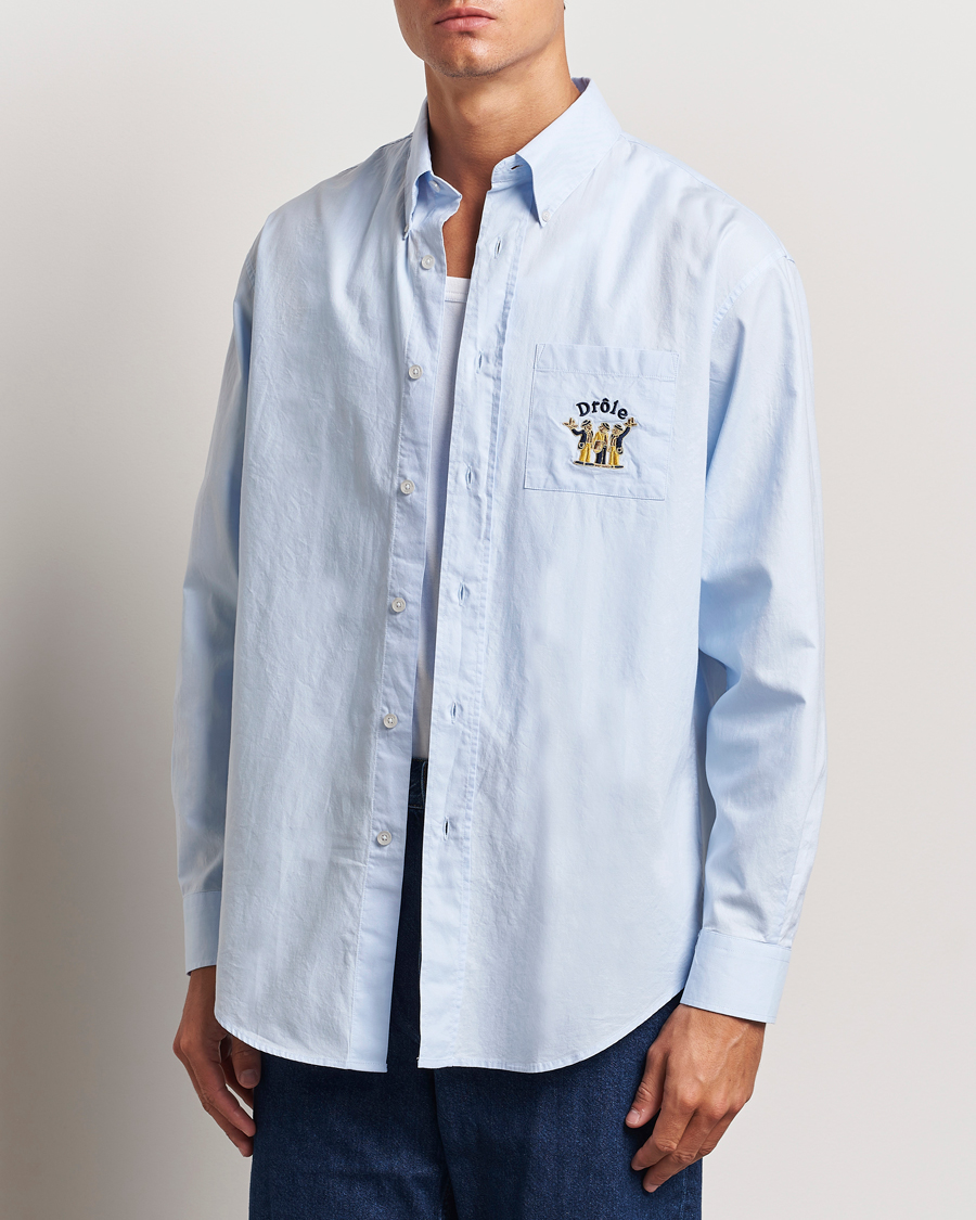 Homme | Chemises Décontractées | Drôle de Monsieur | Oxford Shirt Light Blue