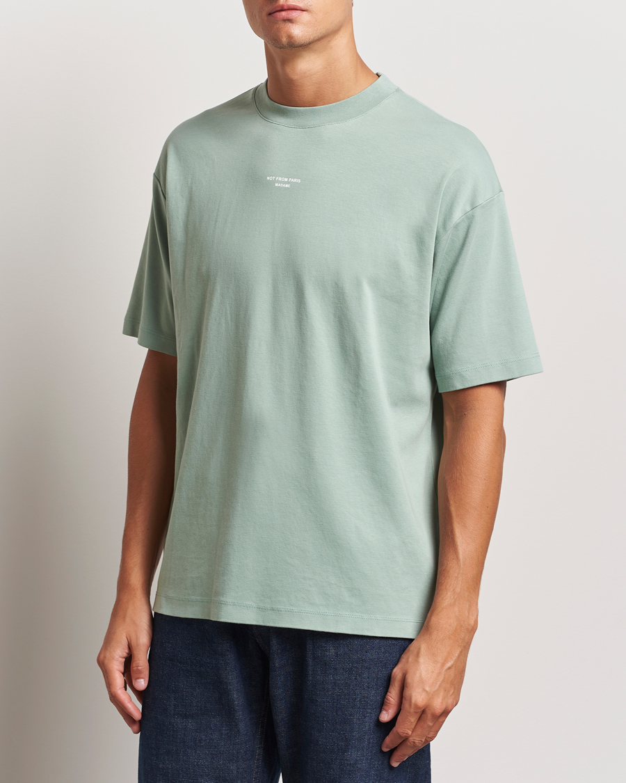 Homme |  | Drôle de Monsieur | Classic Slogan T-Shirt Water Green