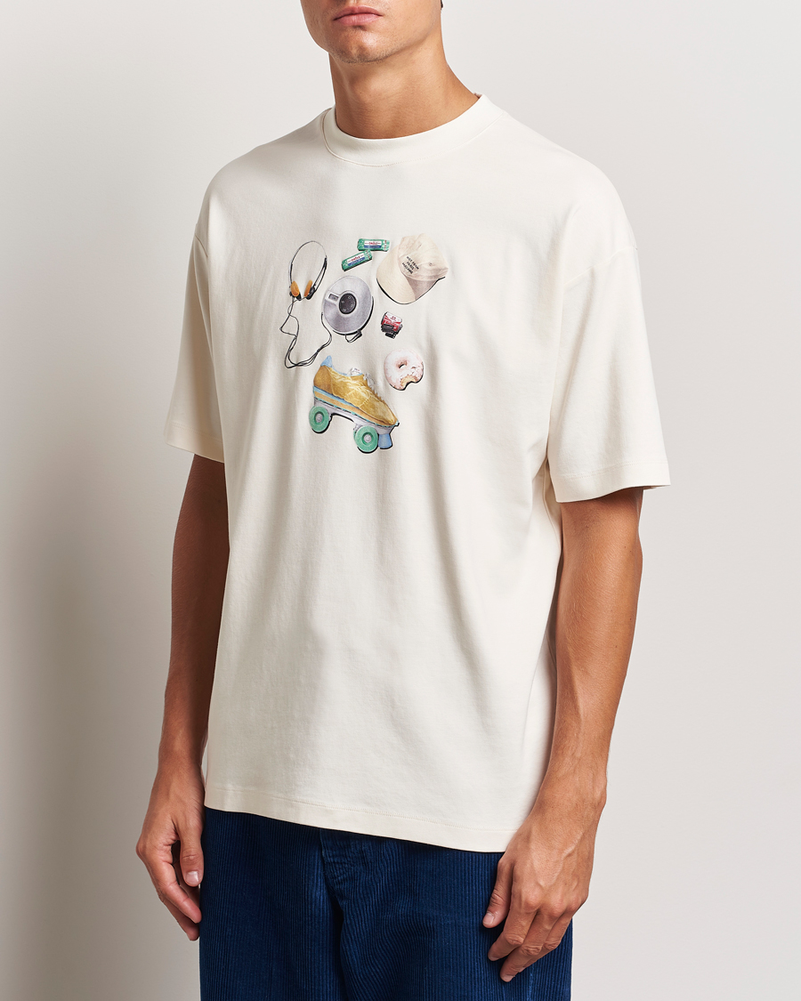 Homme |  | Drôle de Monsieur | Balade Printed T-Shirt Cream