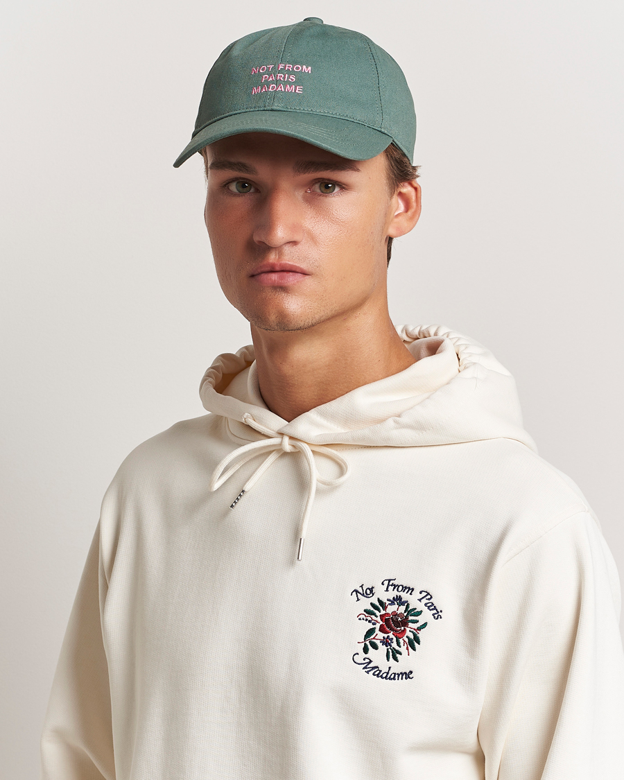 Homme |  | Drôle de Monsieur | Slogan Baseball Cap Water Green