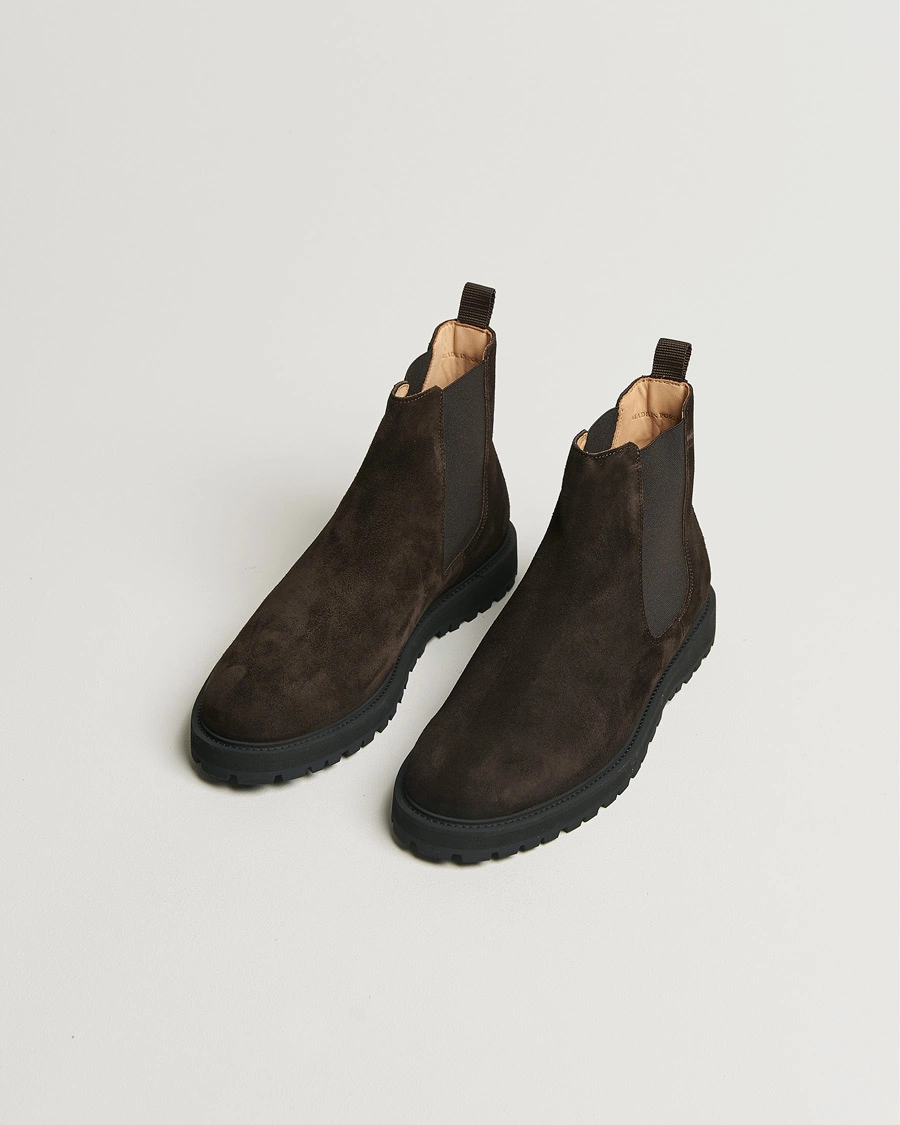 Homme |  | CQP | Crest Suede Chelsea Boot Dark Brown