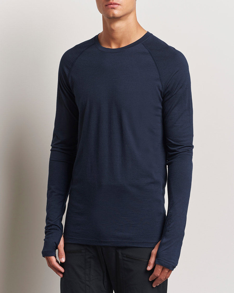 Homme | Pulls À Col Rond | Houdini | Desoli Merino Light Crew Blue Illusion