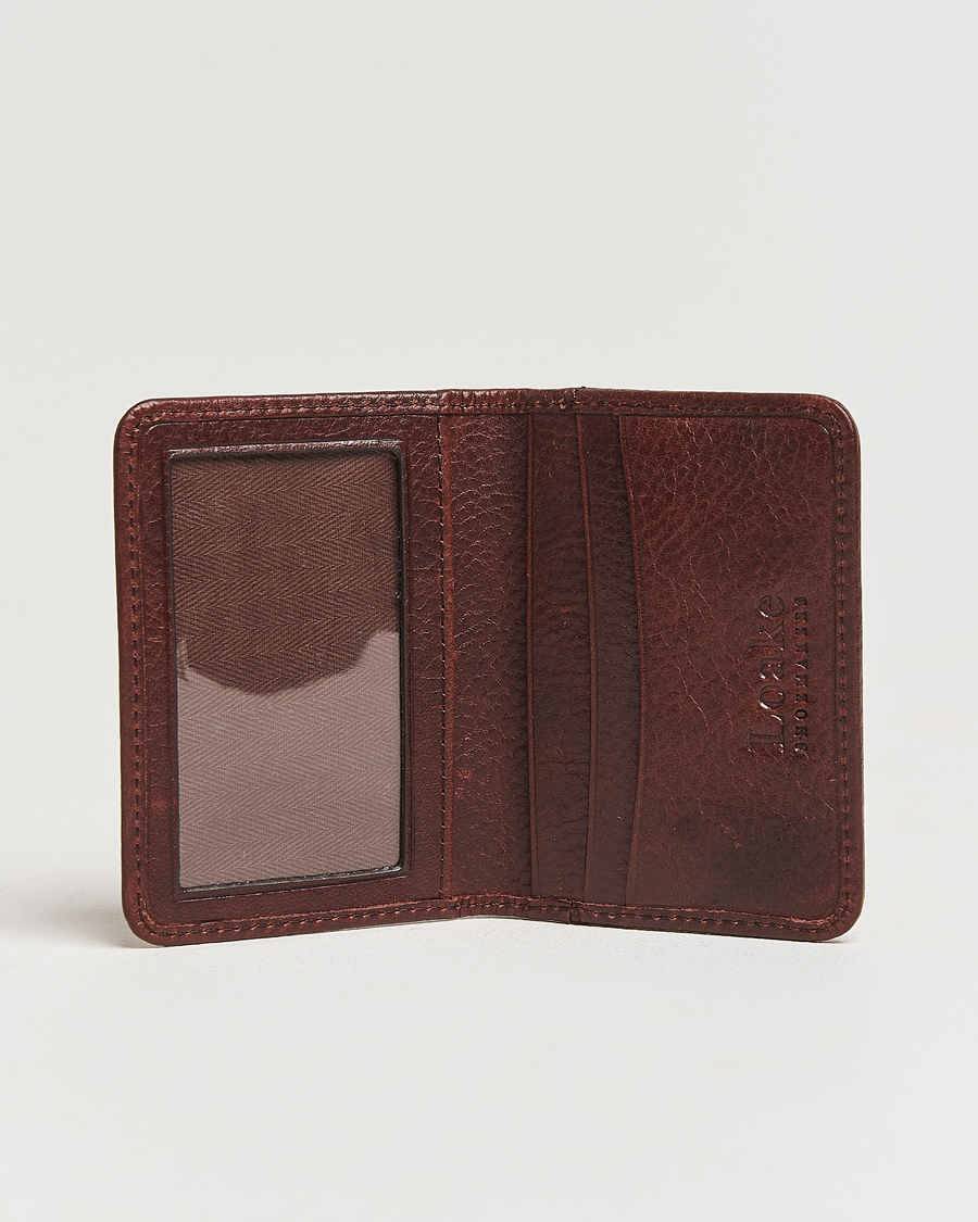 Homme |  | Loake 1880 | Fenchurch Grained Leather Card Holder Dark Brown