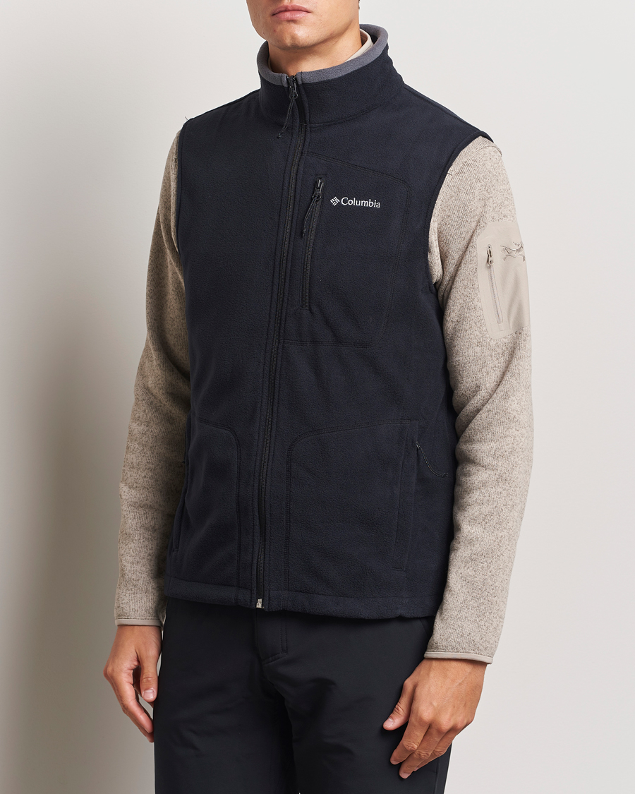 Homme |  | Columbia | Fast Trek Full Zip Fleece Vest Black