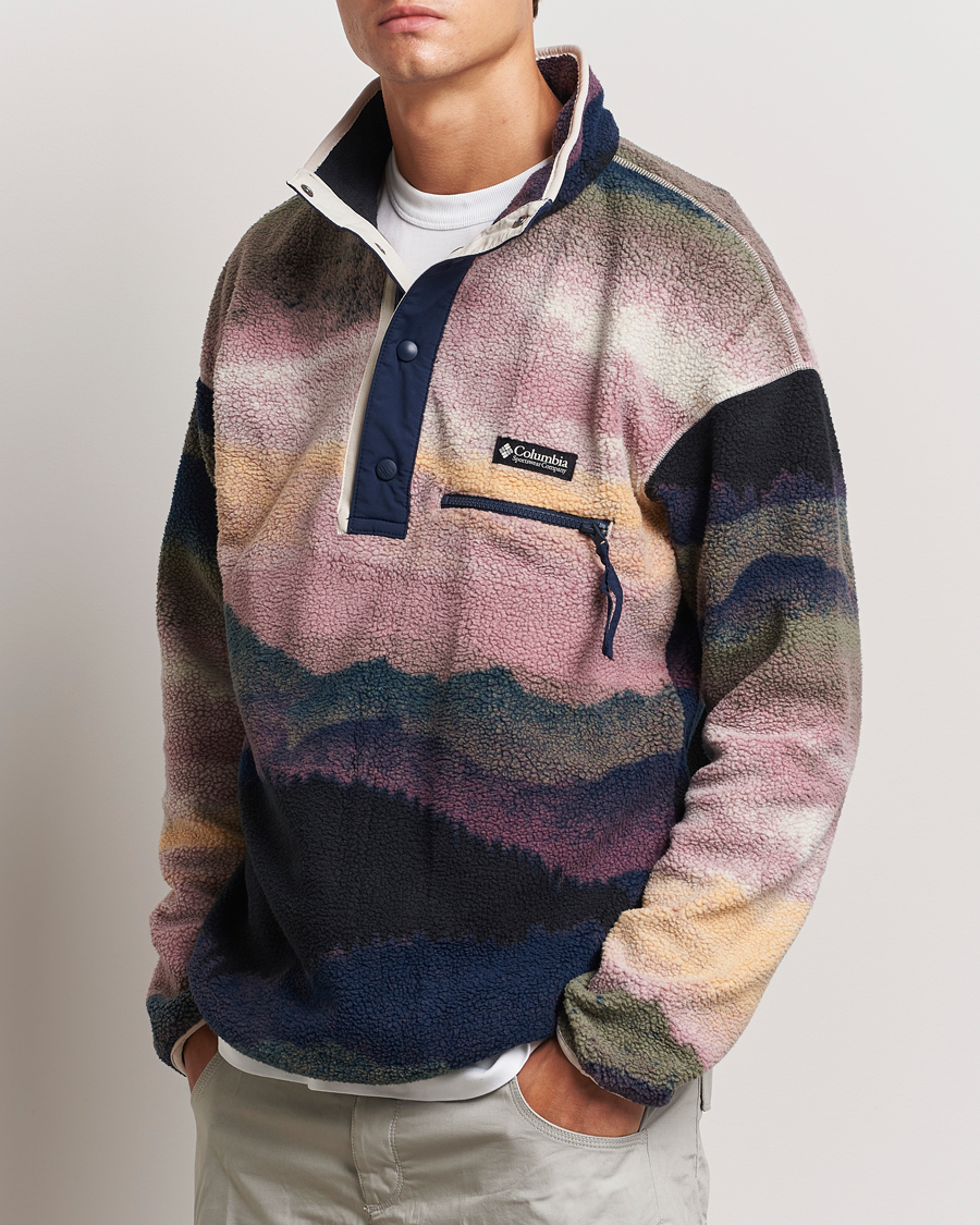 Homme | Pulls Et Tricots | Columbia | Helvetia Printed Half Snap Fleece Navy