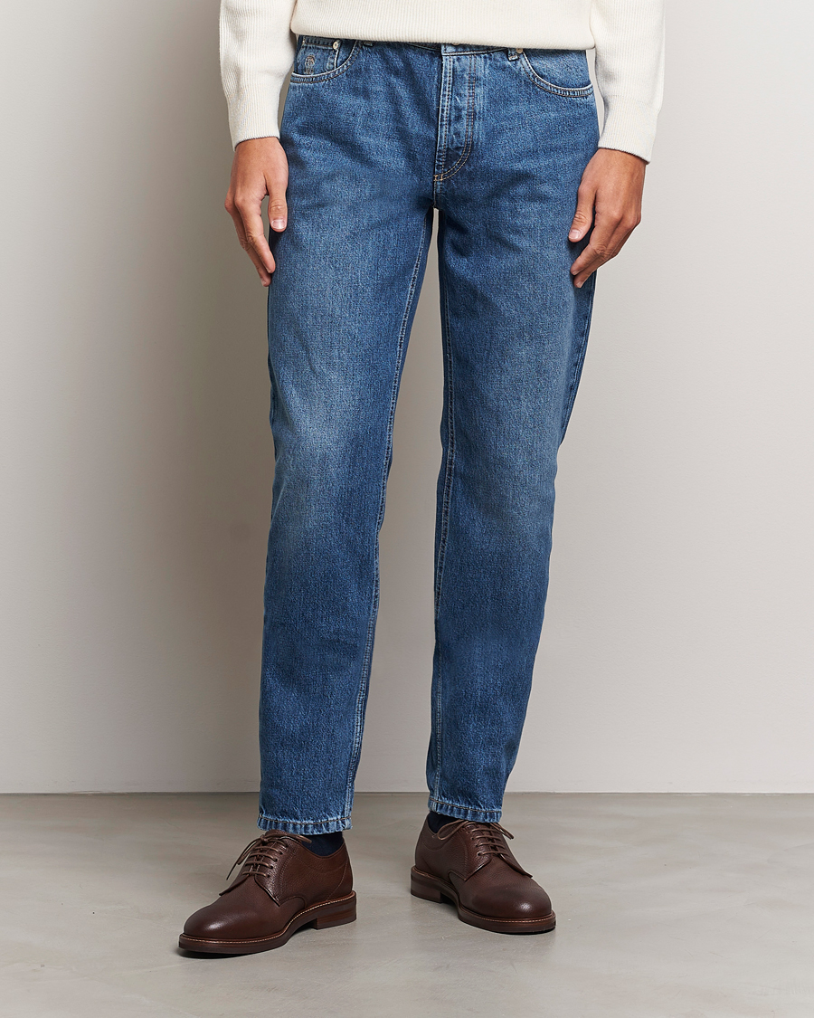 Homme |  | Brunello Cucinelli | Traditional Fit Jeans Stone Wash