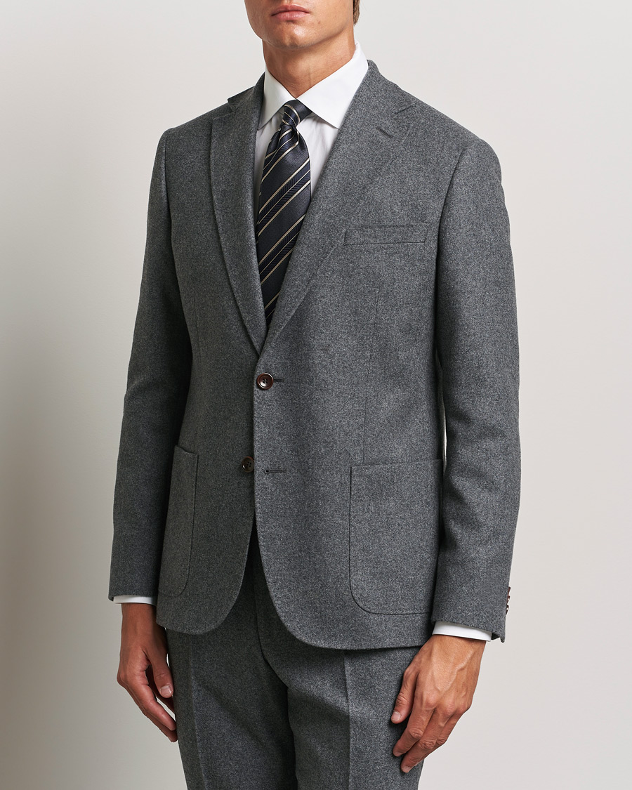 Homme |  | Morris | Flannel Wool Blazer Grey