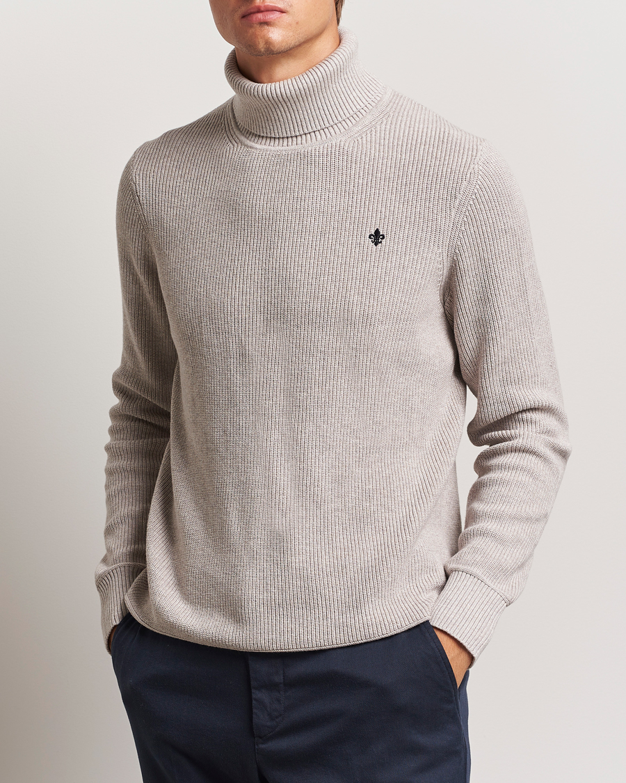 Homme | Business & Beyond - Casual | Morris | Bernard Cotton Rollneck Khaki