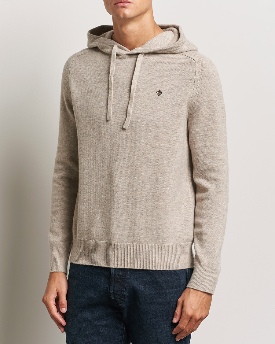 Homme |  | Morris | Hertford Merino Hoodie Khaki