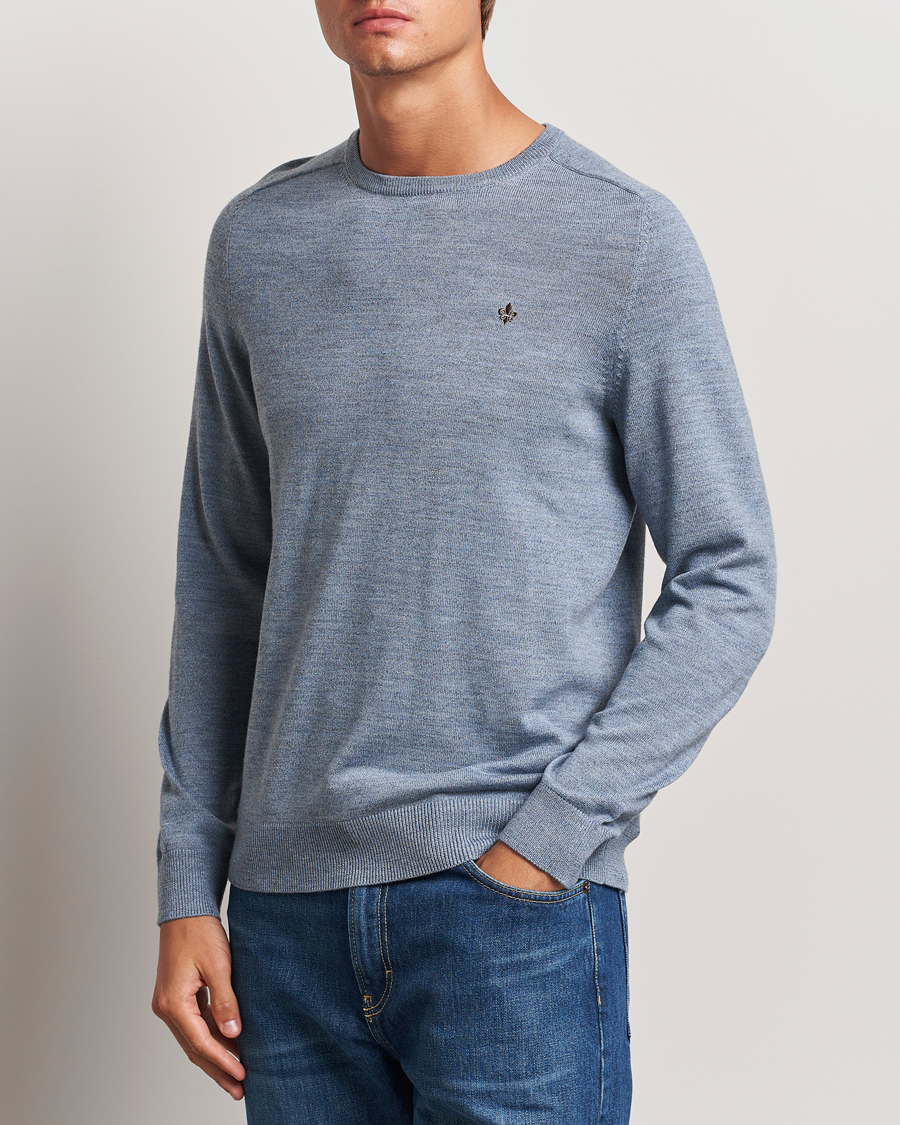 Homme |  | Morris | Merino O-neck Light Blue