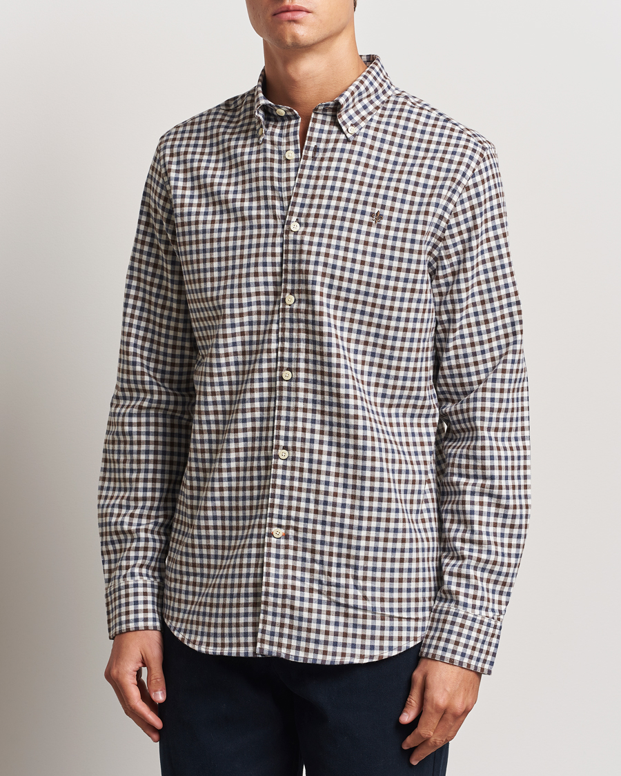 Homme |  | Morris | Watts Check Flannel Shirt Brown