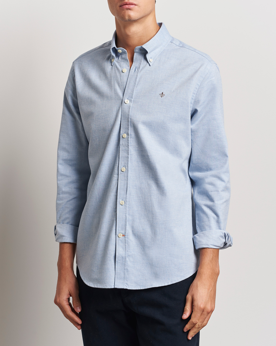 Homme |  | Morris | Watts Flannel Shirt Light Blue