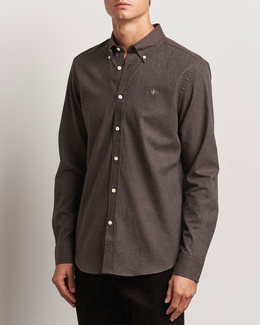 Homme |  | Morris | Watts Flannel Shirt Brown