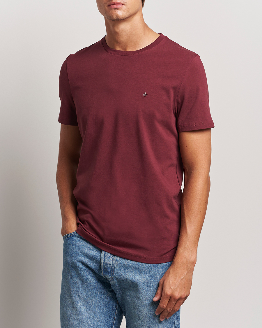 Homme |  | Morris | James Crew Neck Tee Wine Red