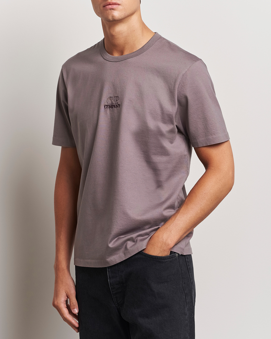 Homme | T-shirts | C.P. Company | Mercerized Jersey Twisted T-Shirt Washed Purple