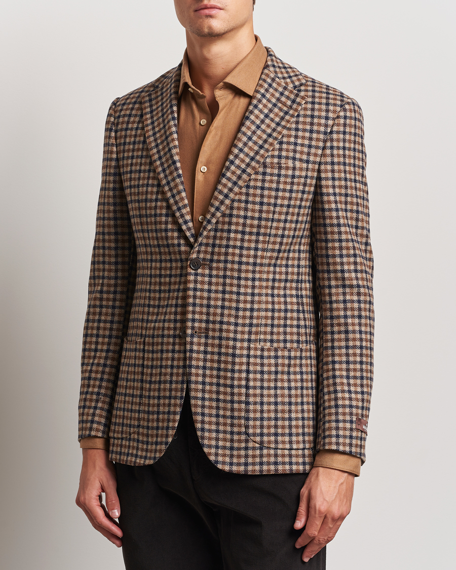 Homme |  | Morris Heritage | Wool Tweed Blazer Navy